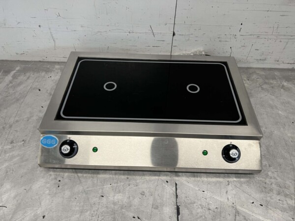 RVS GGG Keramische dubbele kookplaat fornuis 230V Horeca - Afbeelding 2