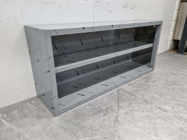 RVS Wandkast Kast Premium-line Open model 150 cm Horeca - Afbeelding 3