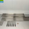 RVS Dubbel wandschap schap 200 x 40 cm Horeca