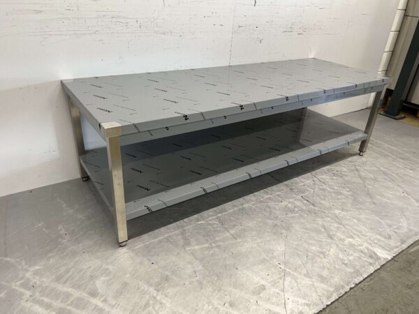 RVS Werktafel Tafel Premium-line 200 x 70 x 60 cm Horeca - Afbeelding 3