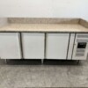 RVS Saro Pizzawerkbank Pizzatafel 3 deuren 202 cm 230V Horeca