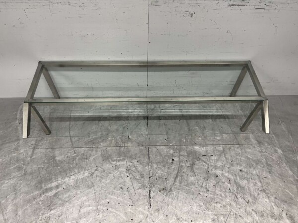 RVS Combisteel ademschot kuchscherm 156 cm Horeca - Afbeelding 2