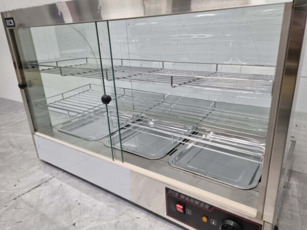 RVS Warmhoudvitrine 95 cm 230V Horeca - Afbeelding 5