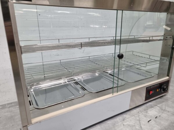 RVS Warmhoudvitrine 95 cm 230V Horeca - Afbeelding 6