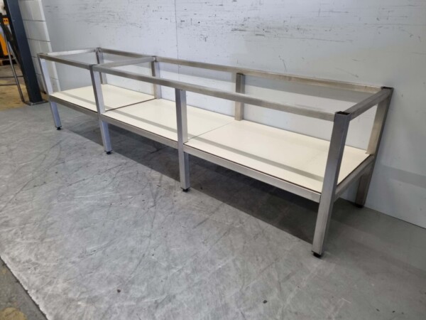 RVS Onderstel voor apparatuur op te zetten 241 x 53,5 x 62,5 cm Horeca - Afbeelding 2