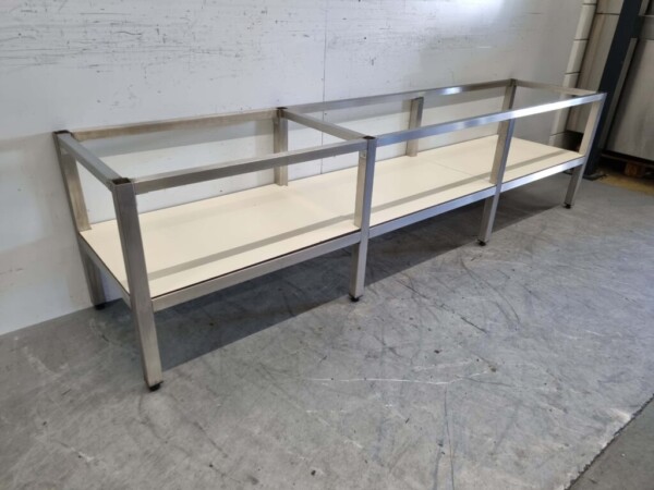 RVS Onderstel voor apparatuur op te zetten 241 x 53,5 x 62,5 cm Horeca - Afbeelding 3