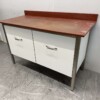 Polyethylene PE Werkkast Snijtafel 2 schuifbakken 150 cm Horeca Slagerij - Afbeelding 2
