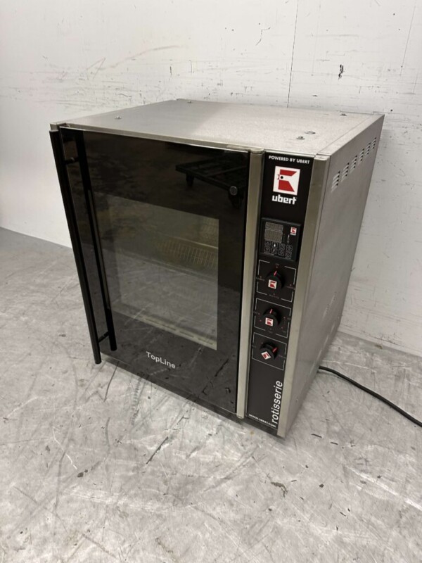 RVS Ubert RT-403 Kippengrill Grill 3 mandjes Bj. 2021 400V Horeca - Afbeelding 2