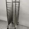 RVS Regaalwagen Platenwagen 16 x 60/40 cm 173 cm Horeca - Afbeelding 2