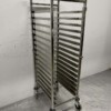 RVS Regaalwagen Platenwagen 16 x 60/40 cm 173 cm Horeca - Afbeelding 3