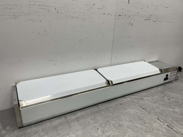 RVS Opzetvitrine Opzet koelvitrine saladière 10 x 1/4 GN 200 cm Horeca - Afbeelding 3