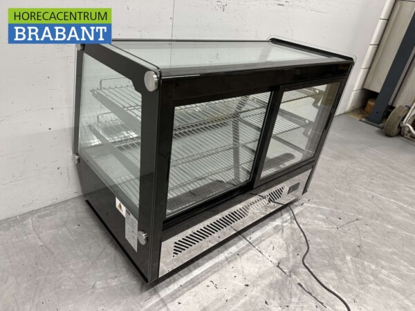 Luxe koelvitrine Gebaksvitrine 160 liter 230V Horeca - Afbeelding 7