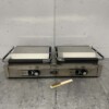 HCB RVS Dubbele Contactgrill Paninigrill Grill XXL Ribbel 230V Horeca