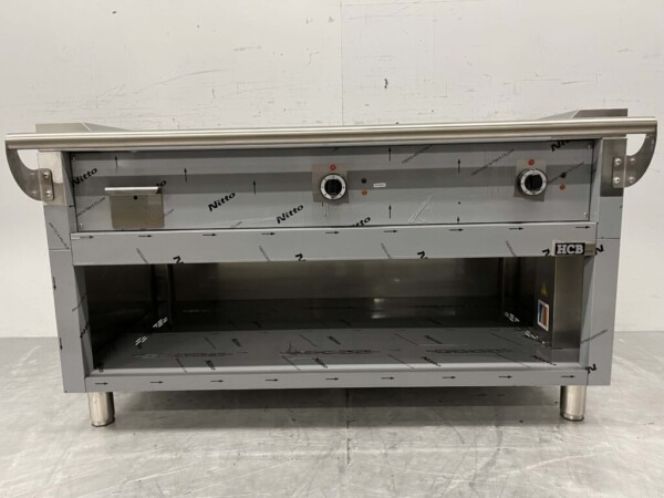 RVS Teppanyaki grill bakplaat grillplaat Premium-line 144 cm 400V Horeca - Afbeelding 5