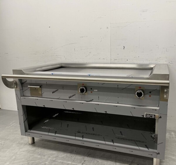 RVS Teppanyaki grill bakplaat grillplaat Premium-line 144 cm 400V Horeca - Afbeelding 4