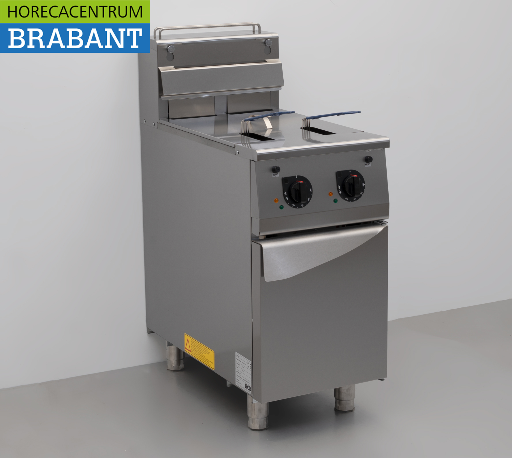 HCB RVS Friteuse Frituur Premium-line 2 x 12,5 liter 400V Horeca - Afbeelding 3