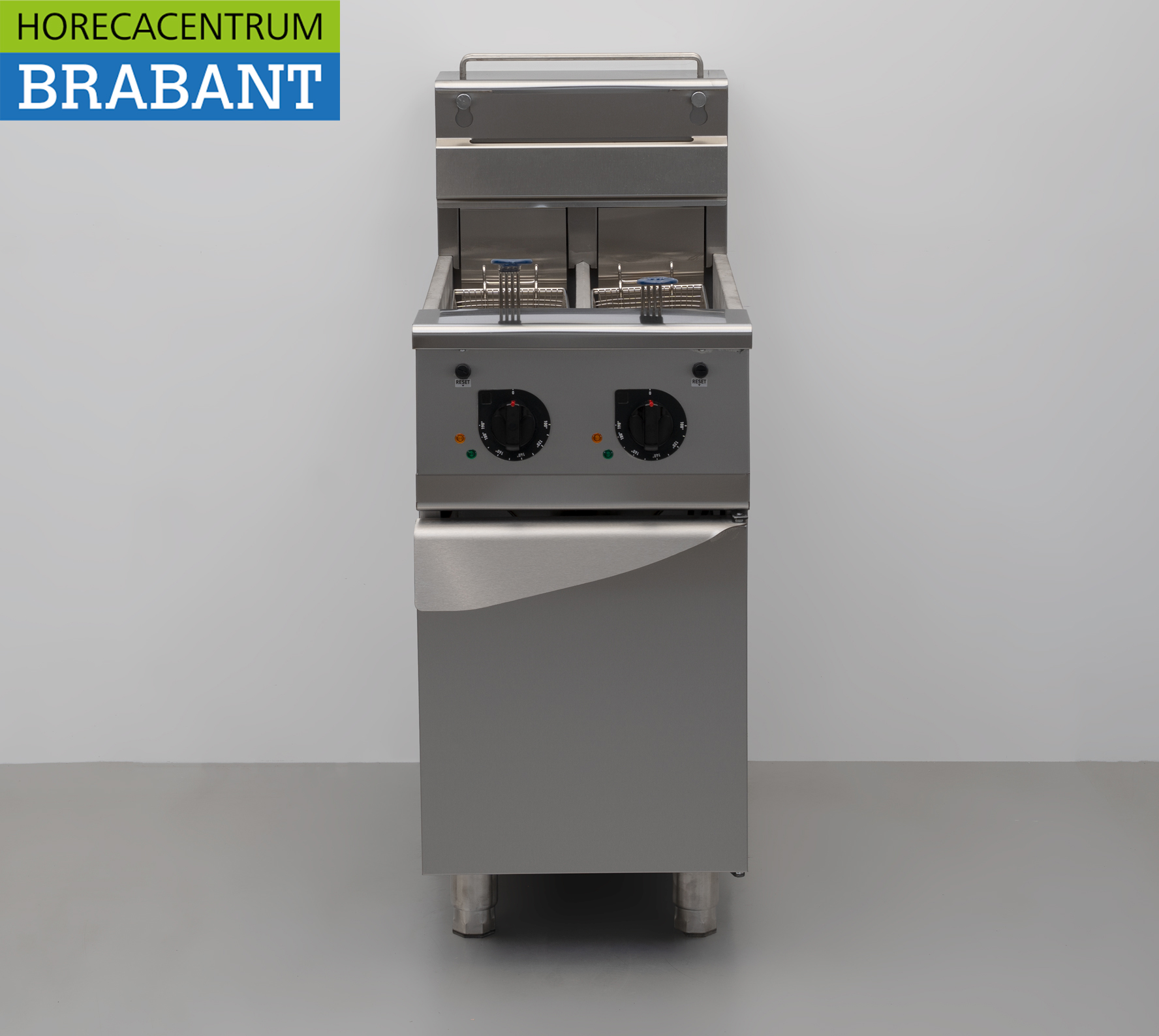 HCB RVS Friteuse Frituur Premium-line 2 x 12,5 liter 400V Horeca - Afbeelding 4