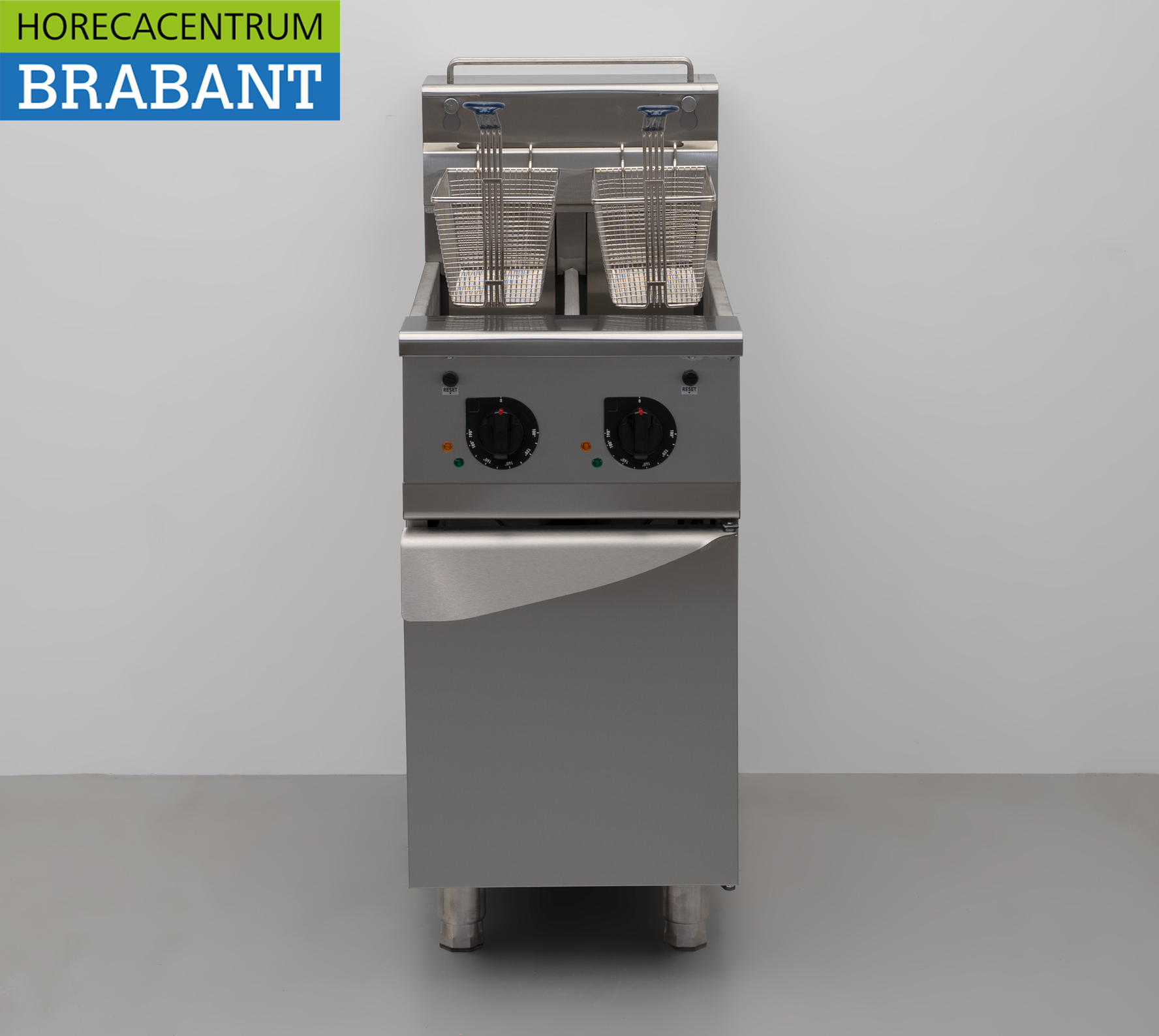 HCB RVS Friteuse Frituur Premium-line 2 x 12,5 liter 400V Horeca - Afbeelding 5