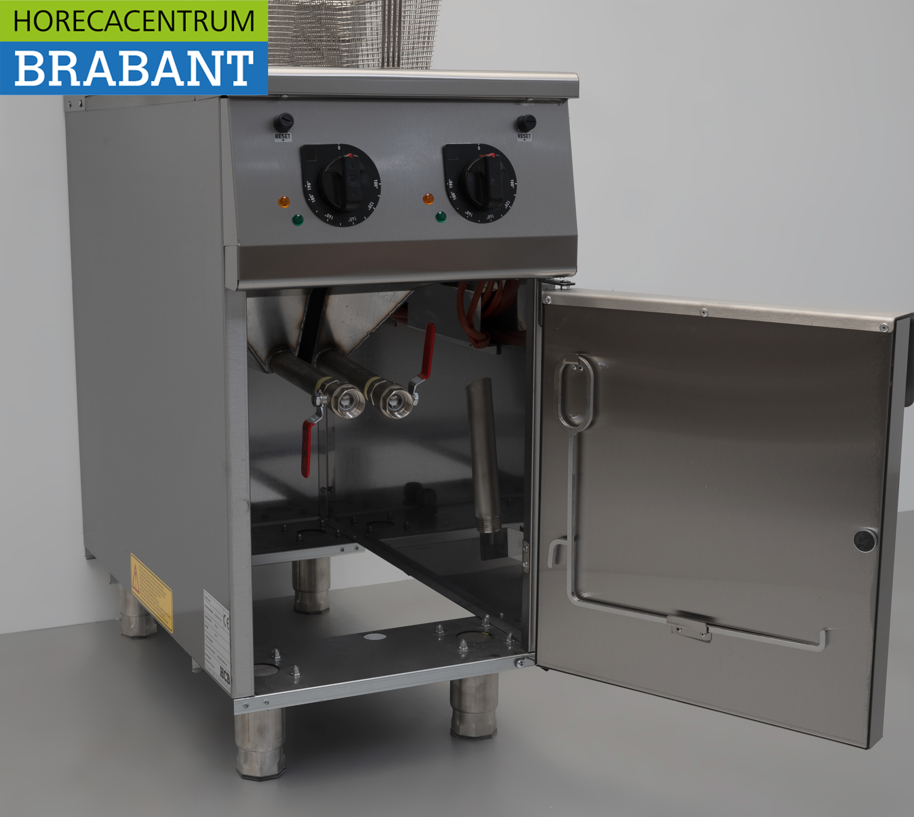 HCB RVS Friteuse Frituur Premium-line 2 x 12,5 liter 400V Horeca - Afbeelding 6