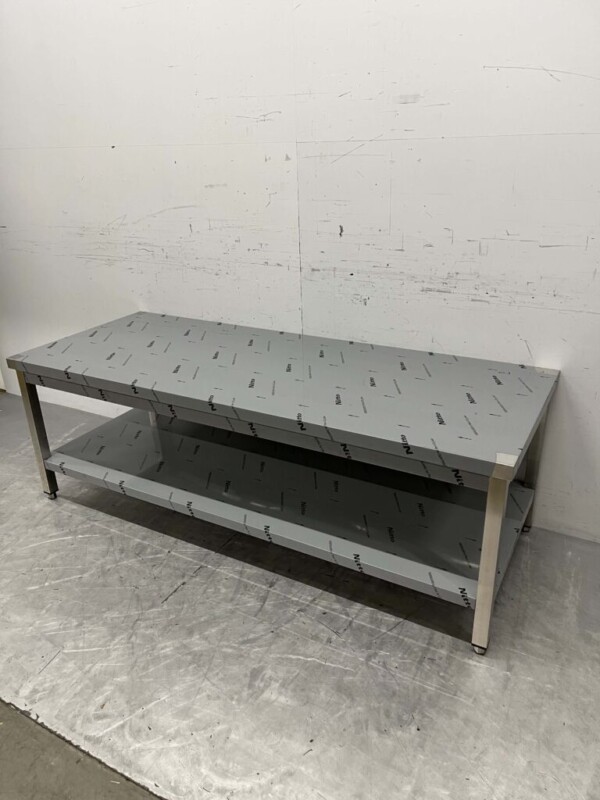 RVS Werktafel Tafel Premium-line 180 x 70 x 60 cm Horeca - Afbeelding 2