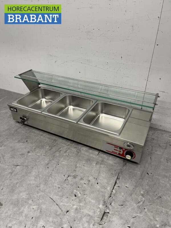 RVS Bain marie 3 x 1/2 GN 95 cm 230V Horeca - Afbeelding 5