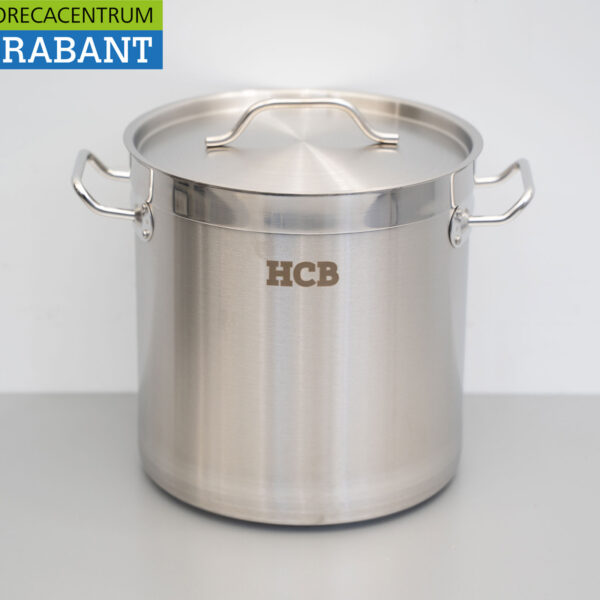 HCB RVS Soeppan Kookpan Pan Inductie 26 x 26 cm 12 liter Horeca
