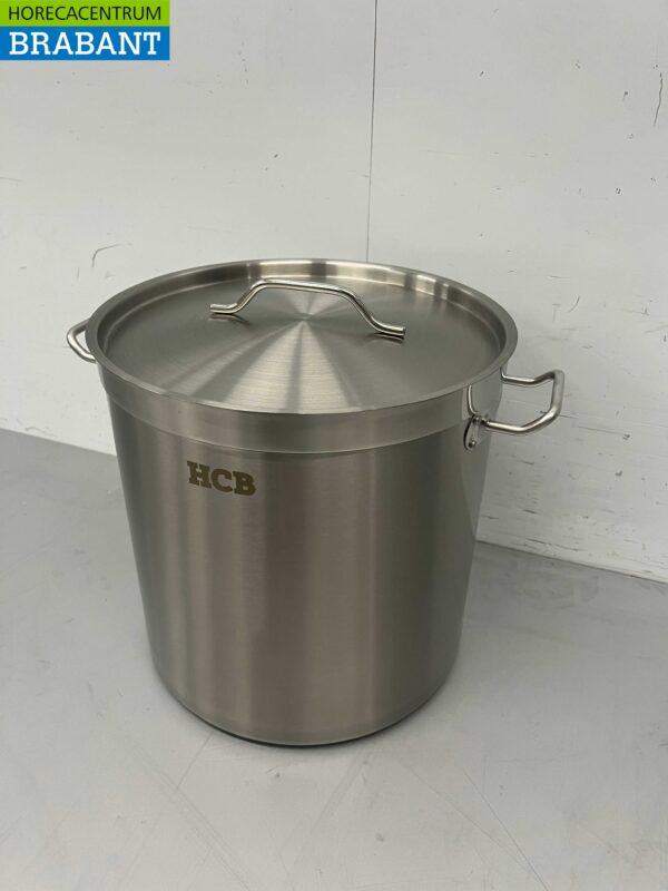 RVS HCB Soeppan Kookpan Pan Inductie 33,5 x 33,5 cm 25 liter Horeca - Afbeelding 3