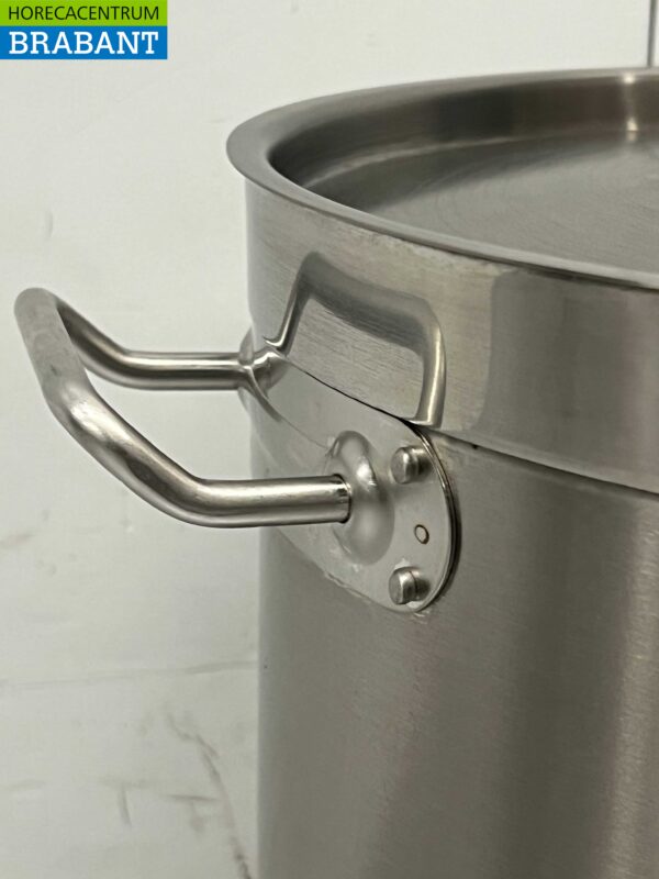 RVS HCB Soeppan Kookpan Pan Inductie 33,5 x 33,5 cm 25 liter Horeca - Afbeelding 4