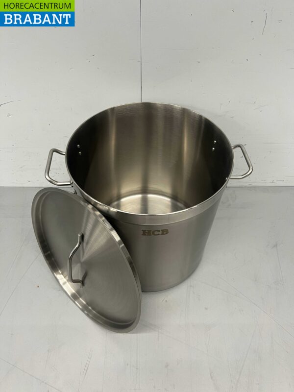 RVS HCB Soeppan Kookpan Pan Inductie 33,5 x 33,5 cm 25 liter Horeca - Afbeelding 6