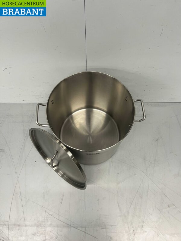 RVS HCB Soeppan Kookpan Pan Inductie 33,5 x 33,5 cm 25 liter Horeca - Afbeelding 7