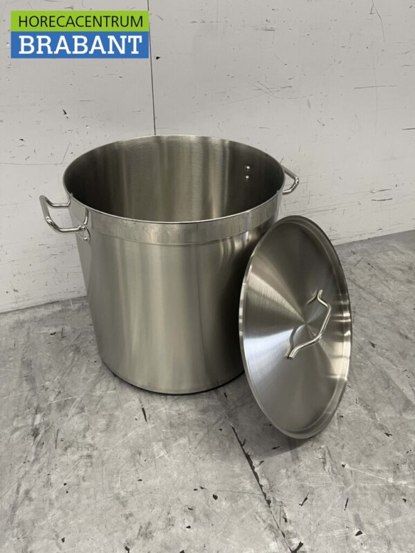 HCB RVS Soeppan Kookpan Pan Inductie 41 x 42 cm 50 liter Horeca - Afbeelding 4