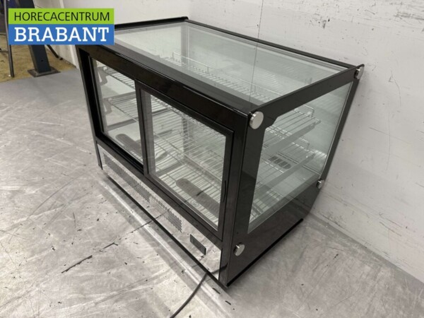 Luxe koelvitrine Gebaksvitrine 160 liter 230V Horeca - Afbeelding 7