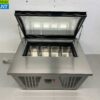 RVS Schepijsvitrine Opzet vriesvitrine 4 x 5 liter (1/3 GN) 87 cm 230V Horeca - Afbeelding 4