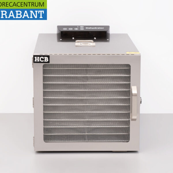 HCB RVS Voedseldroger Droogautomaat Fruitdroger 12 rekken 230V Horeca