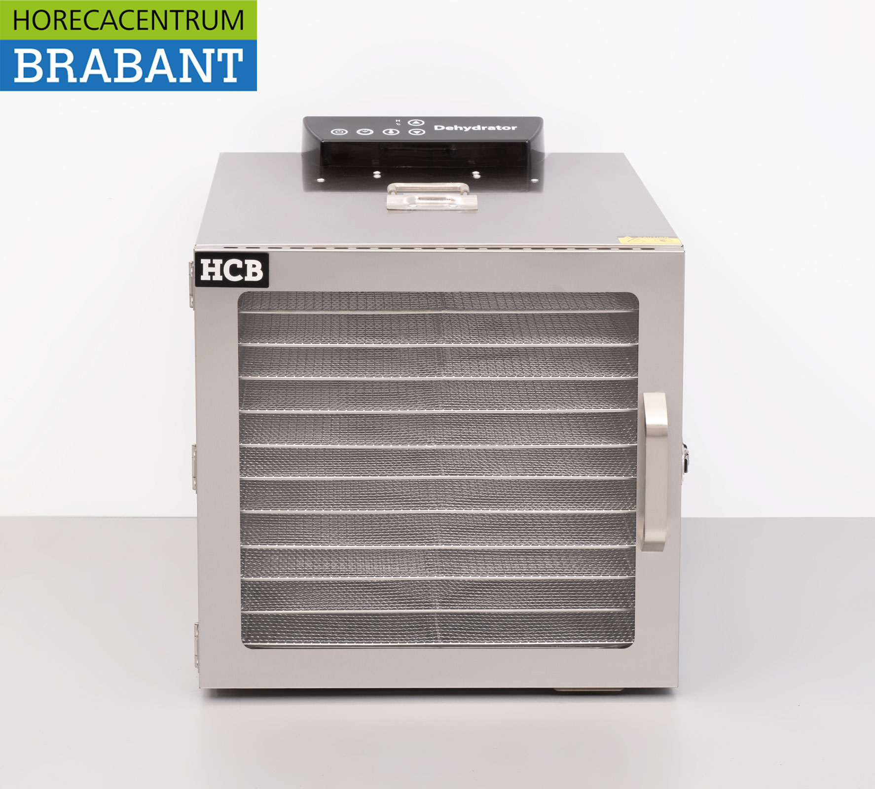 HCB RVS Voedseldroger Droogautomaat Fruitdroger 12 rekken 230V Horeca