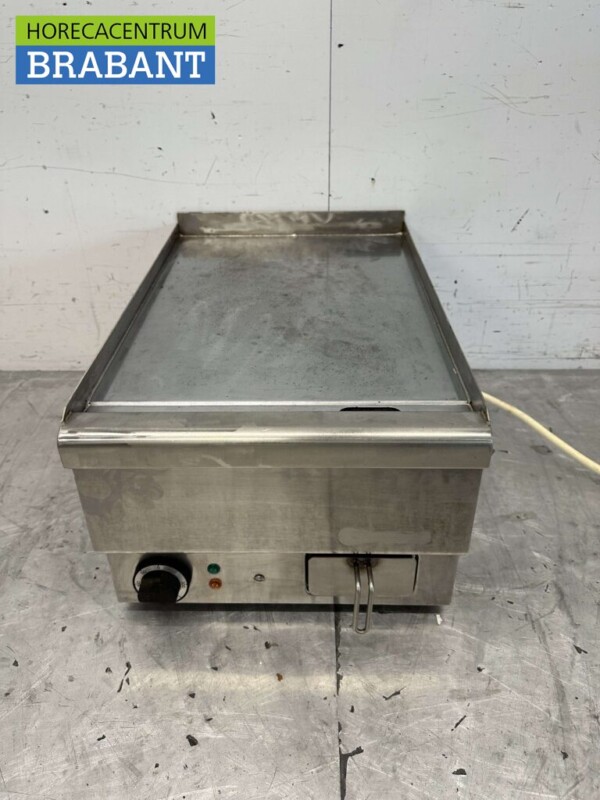 RVS Mareno Bakplaat grillplaat Glad 40 cm 400V Horeca