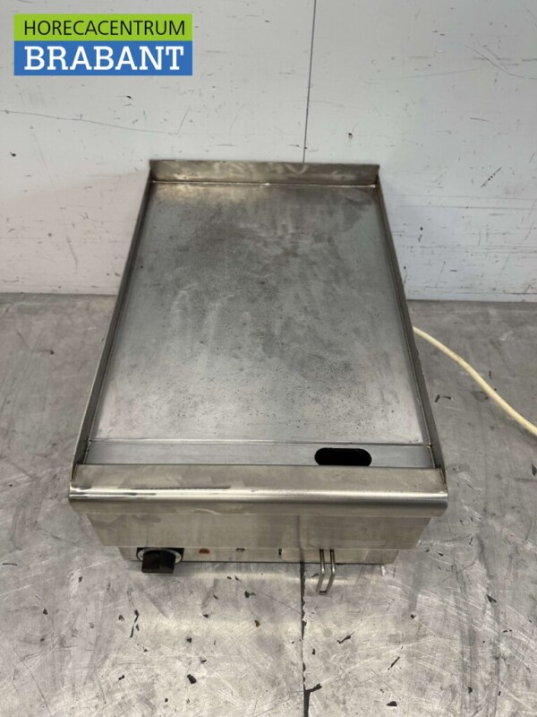 RVS Mareno Bakplaat grillplaat Glad 40 cm 400V Horeca - Afbeelding 2