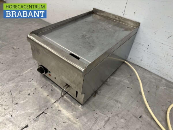 RVS Mareno Bakplaat grillplaat Glad 40 cm 400V Horeca - Afbeelding 3