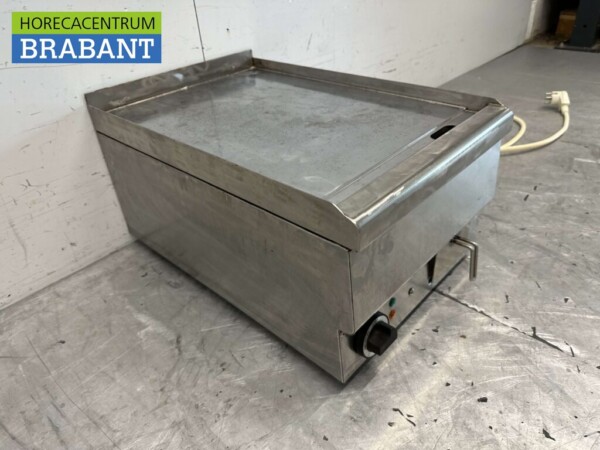 RVS Mareno Bakplaat grillplaat Glad 40 cm 400V Horeca - Afbeelding 4