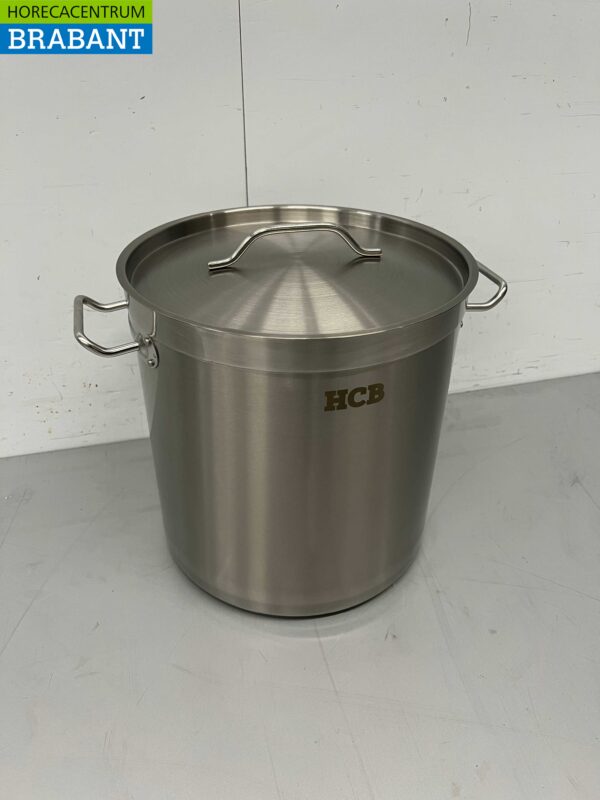 RVS HCB Soeppan Kookpan Pan Inductie 30,5 x 31,5 cm 21 liter Horeca - Afbeelding 2