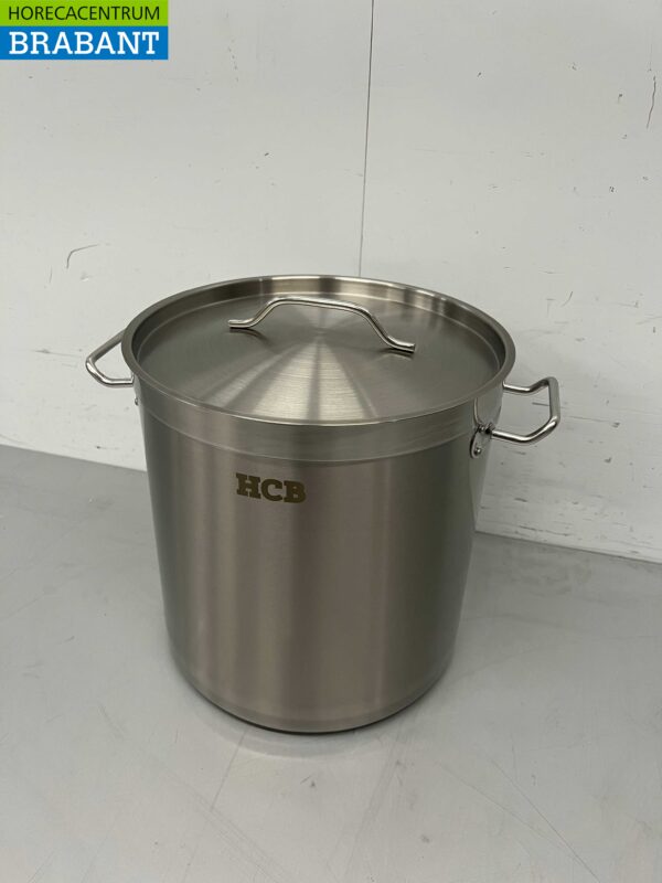 RVS HCB Soeppan Kookpan Pan Inductie 30,5 x 31,5 cm 21 liter Horeca - Afbeelding 3