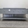 RVS Spoeltafel dubbele spoelbakken Premium-line Gelast model 200 cm Horeca - Afbeelding 5