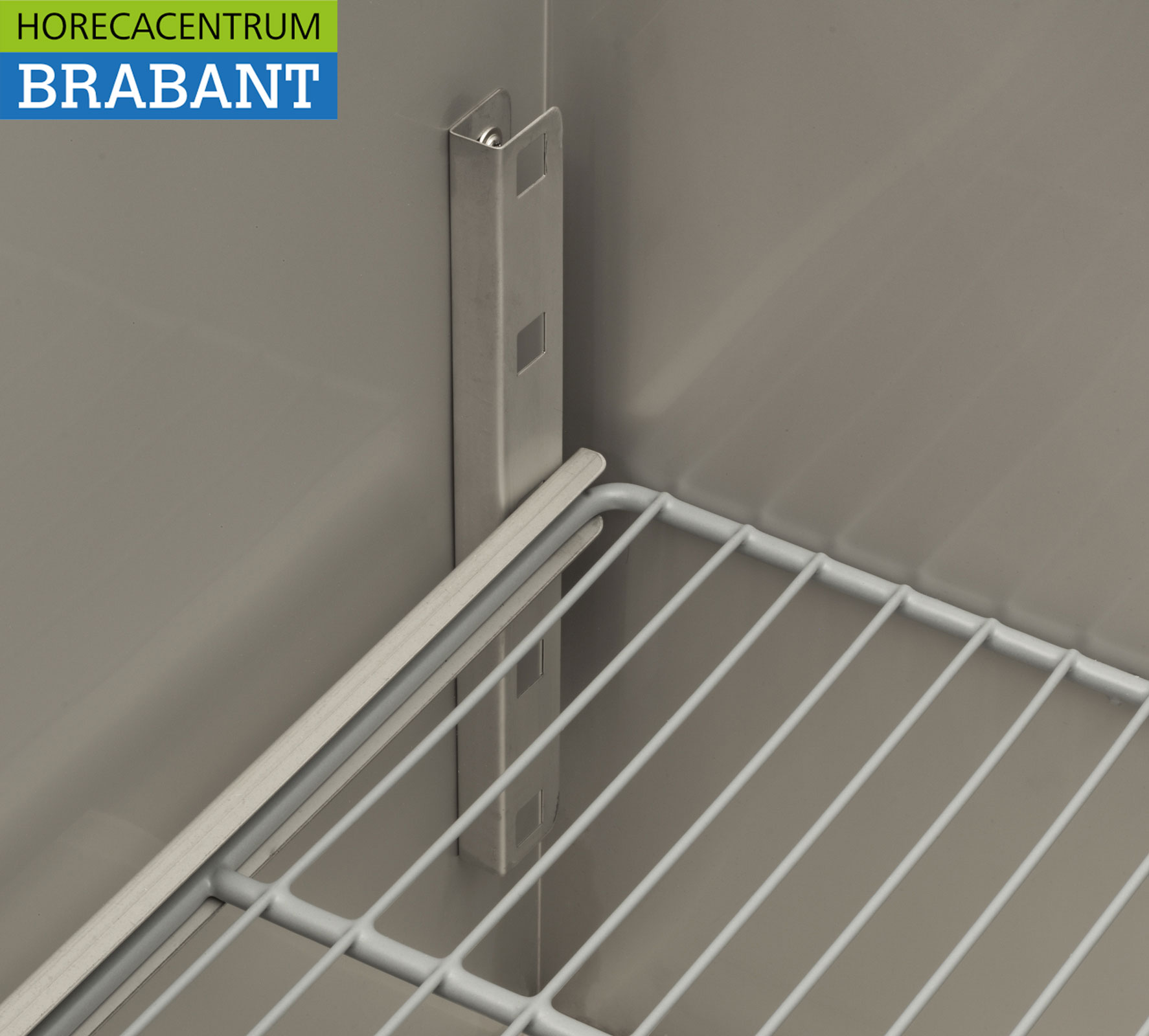 HCB RVS Saladette Koelwerkbank 3 deuren 1/1 GN met glasopbouw 137 cm 230V Horeca - Afbeelding 7