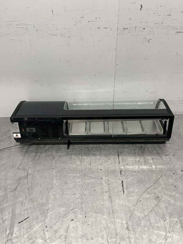 Sushivitrine Tapasvitrine Opzet koelvitrine 5 x 1/3 GN 135 cm 230V Horeca - Afbeelding 4