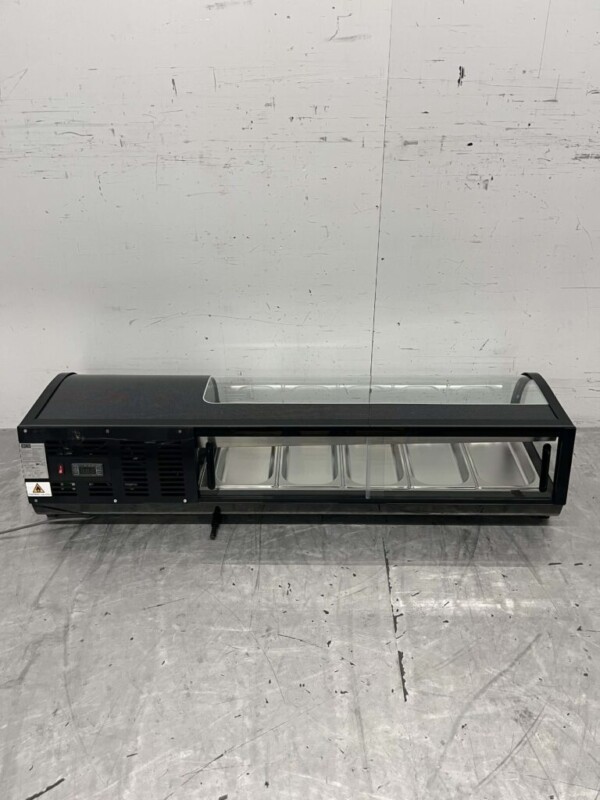 Sushivitrine Tapasvitrine Opzet koelvitrine 5 x 1/3 GN 135 cm 230V Horeca - Afbeelding 7