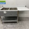 RVS Spoeltafel dubbele spoelbakken Premium-line 160 cm Horeca