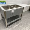 RVS Spoeltafel dubbele spoelbakken Premium-line 160 cm Horeca - Afbeelding 2