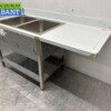 RVS Spoeltafel dubbele spoelbakken Premium-line 160 cm Horeca - Afbeelding 3