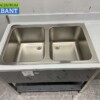 RVS Spoeltafel dubbele spoelbakken Premium-line 160 cm Horeca - Afbeelding 5