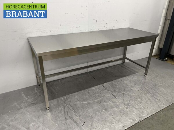 RVS Werktafel Tafel Basic-line 200 x 70 x 85 cm Horeca - Afbeelding 2